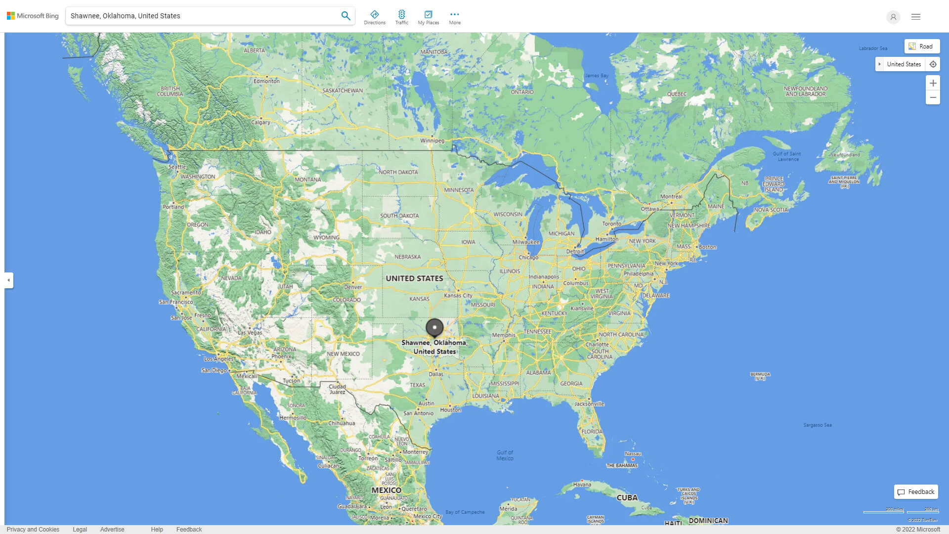 Shawnee Oklahoma Map Shawnee Oklahoma Map